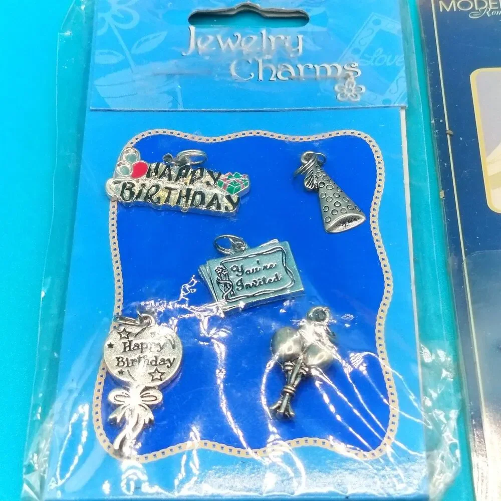 Charms Craft Lot Mix Crosses Tags Crystal Beads